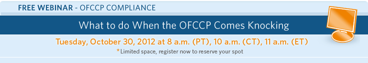 What to do When the OFCCP Comes Knocking